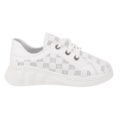 Zapatilla Exs Cuadrille Cuero Blanca - Zapatillas mujer en ETN