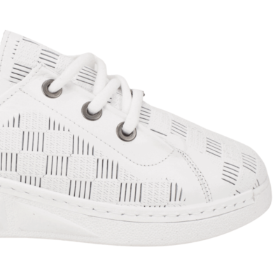 Zapatilla Exs Cuadrille Cuero Blanca - Zapatillas mujer en ETN