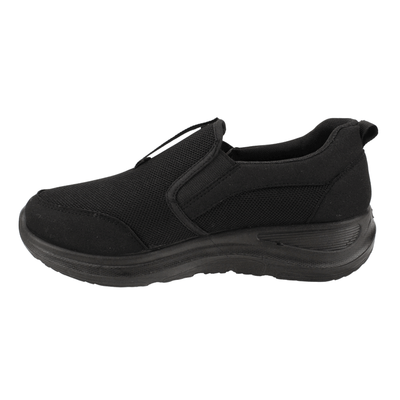 Zapatilla New Walk Mesh Confort Slip On Negra 4 Zapatilla New Walk Mesh Confort Slip On Negra - Zapatillas hombre en ETN