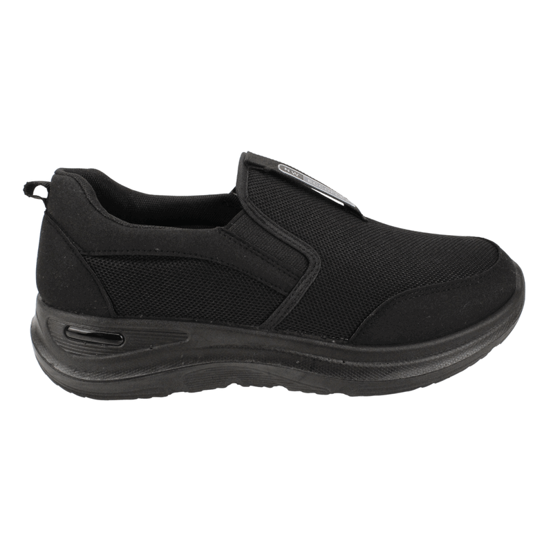 Zapatilla New Walk Mesh Confort Slip On Negra 1 Zapatilla New Walk Mesh Confort Slip On Negra - Zapatillas hombre en ETN
