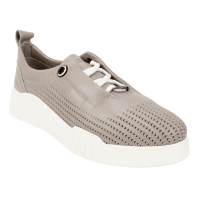 Zapatilla Exs Troquelada Cuero Khaki 8 Zapatilla Exs Troquelada Cuero Khaki - Zapatillas mujer en ETN